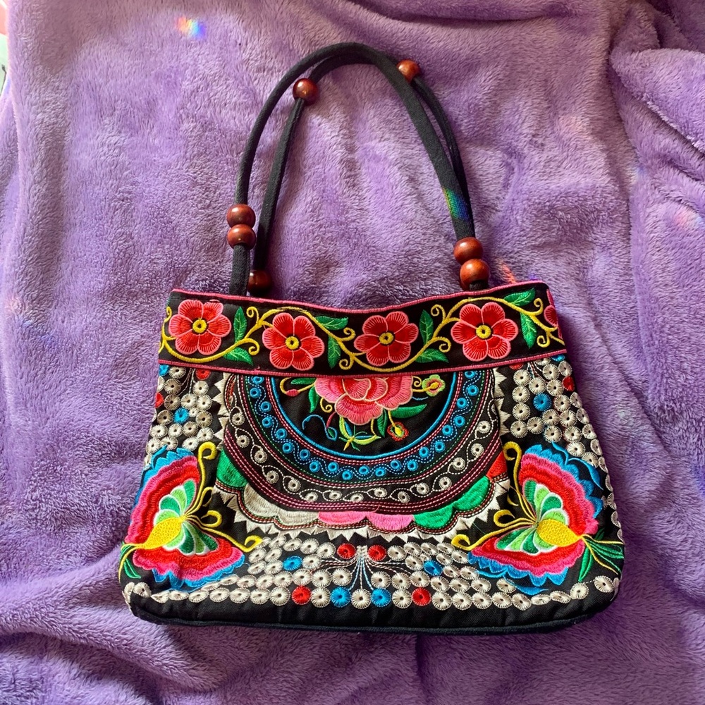 Bright and colourful handbag 🌈